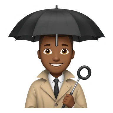 HOLDİNG UMBRELLA BLACK MAN sticker