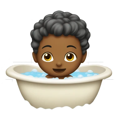 Baby bath time  sticker