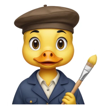 pato artista sticker