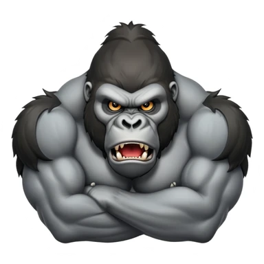 Angry gorilla  sticker
