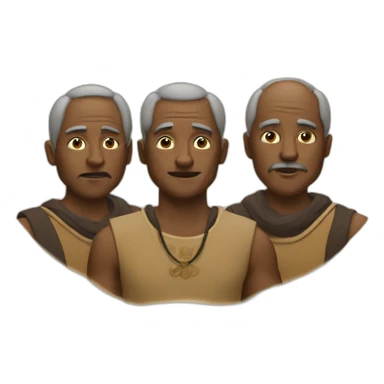 three wisdom men sticker