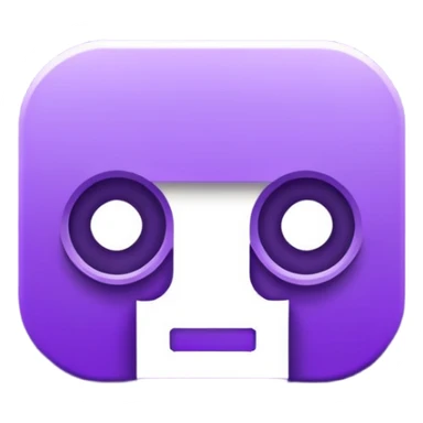 Twitch logo, simple and recognizable sticker
