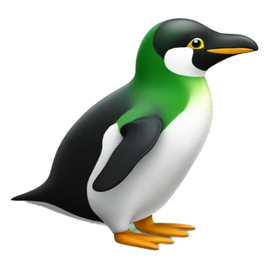 green pinguin sticker