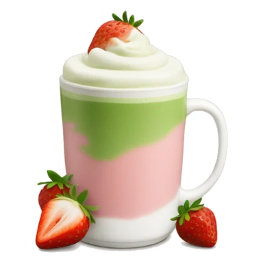 Strawberry Matcha Latte  sticker