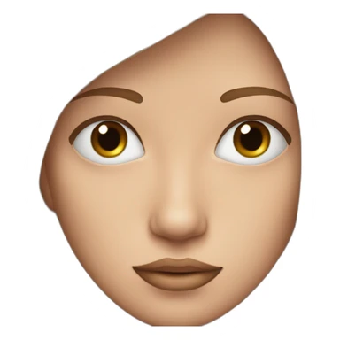 white person, pelo marron, ojos marrones, piercing en la oreja sticker