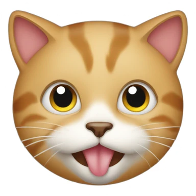 Cat eat food sticker