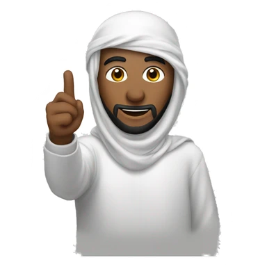 Personne qui se prend En selfi avec un keffieh sticker