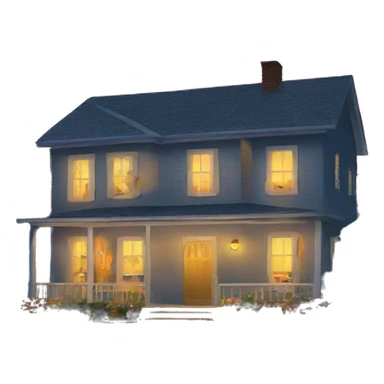 evening home sticker