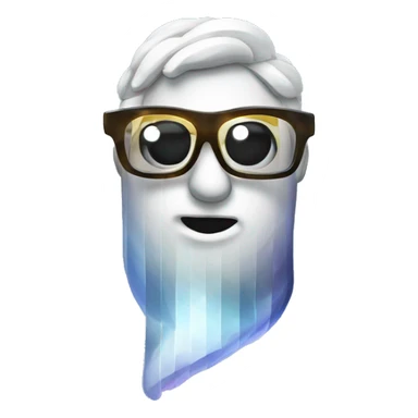Herring with a pixelated cool glasses sticker