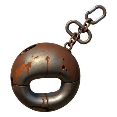 Ball and chain sticker