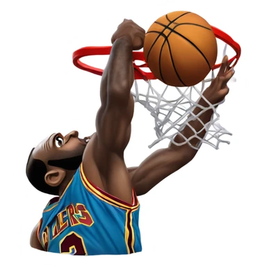 lebron james dunking on michael jordan sticker