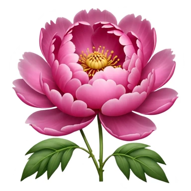 emoji pivoine sticker