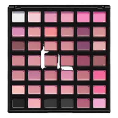 pink makeup palette sticker