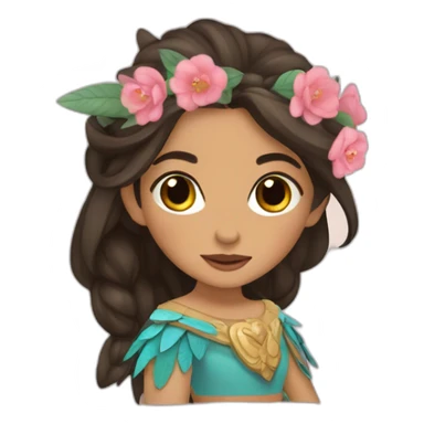 princesa mapache sticker
