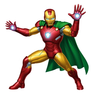 Iron man pinching loki sticker