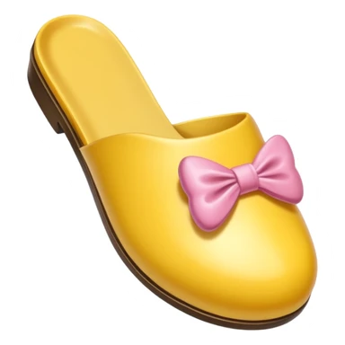 Butterbirne realistisch mit Hausschuh in der hand sticker