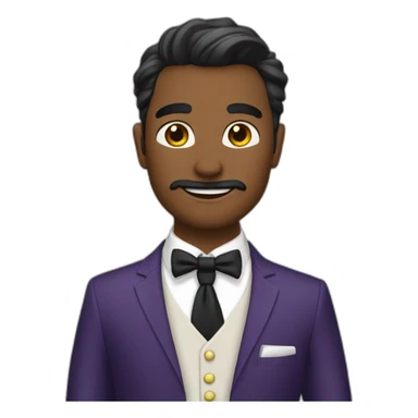 Senyor con traje elegante sticker