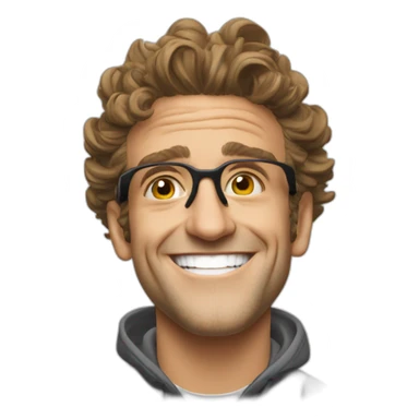 Casey Neistat smiling sticker