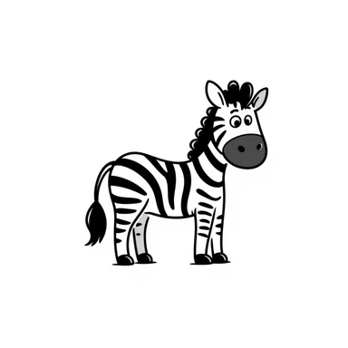Zebra sticker