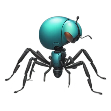 ant with robot legs sticker