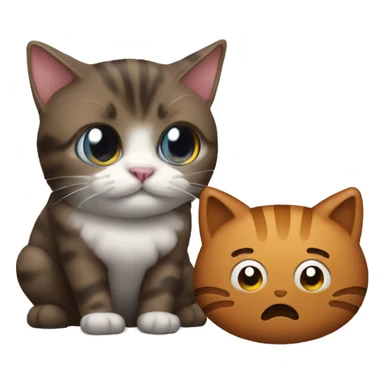 poop and cat sticker