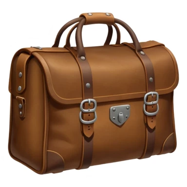 leather camp bag sticker