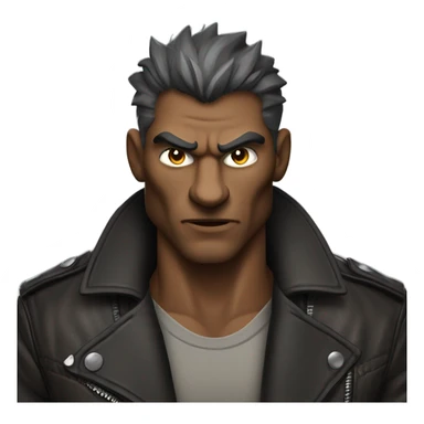 Werewolf wearing a leather jacket sticker