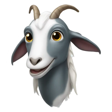 a dolphin goat sticker