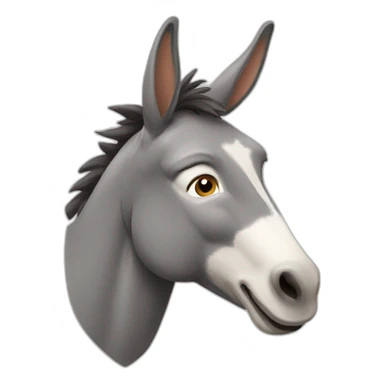 Donkey smiled sticker