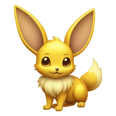 Shiny Colorful Yellow Electric Mouse Eevee sticker