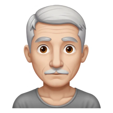 white-gray haired tattooed big nose sticker