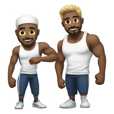 ADVENTURES OF CHAD AND JAMAL: THE GYM BOIS sticker