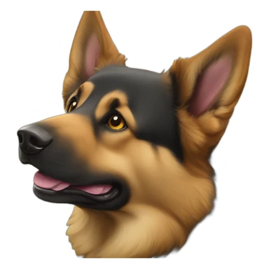 Berger allemand et abeille sticker