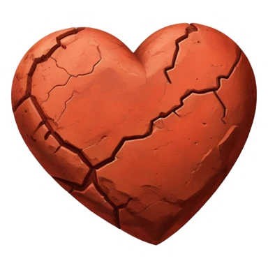 heart shape planet mars sticker