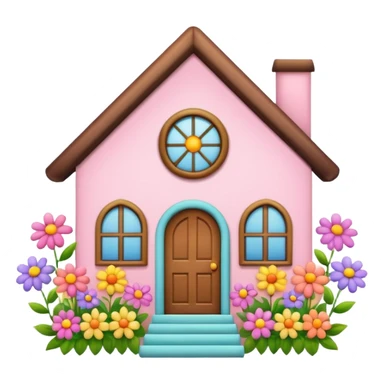 house made flowers sticker
