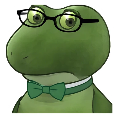 A goose with glasses sticker