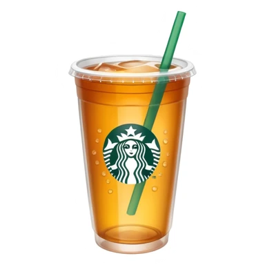 Soft drink in plastic cup (like Starbucks Cup), no logo, closed top. sticker