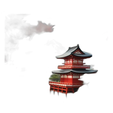 Japon paysage sticker