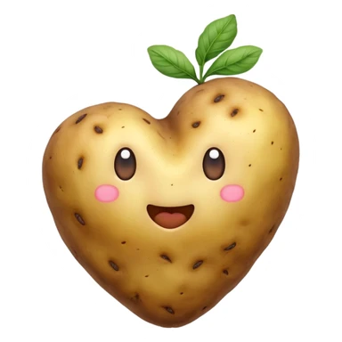 Heart-shaped-potato sticker