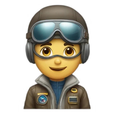 aviator smart boy sticker