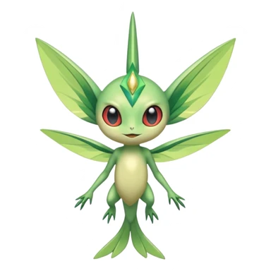 Shiny Aural Keldeon-Celebi-Helioptile-Heliolisk-Fakémon-fusion (full body) sticker