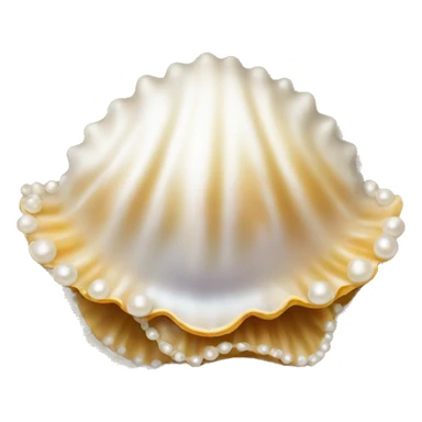 shell with pearl sticker