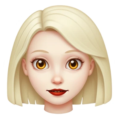 creepy smirk on a girl sticker