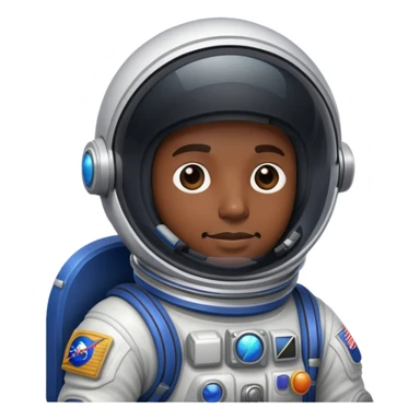 Black cowboy in space sticker