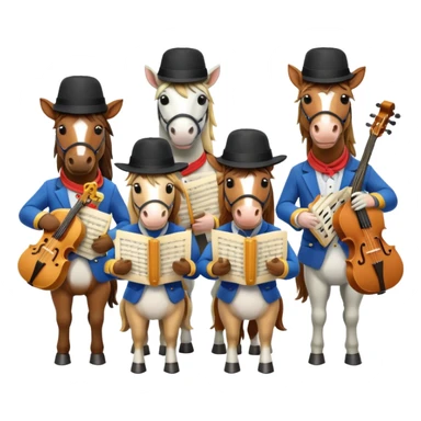horse as Musicians sticker
