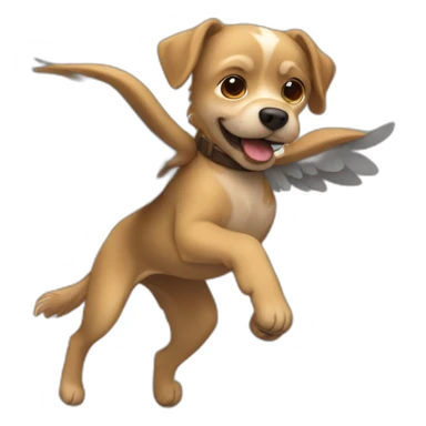 Chien volant sticker