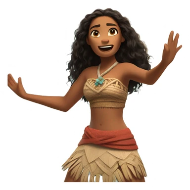 moana open arms sticker