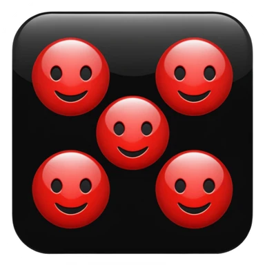 black and red internet Icon sticker