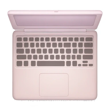 pale pink laptop sticker