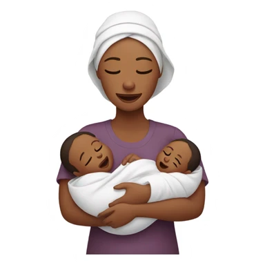 Do a lady delivering twins sticker